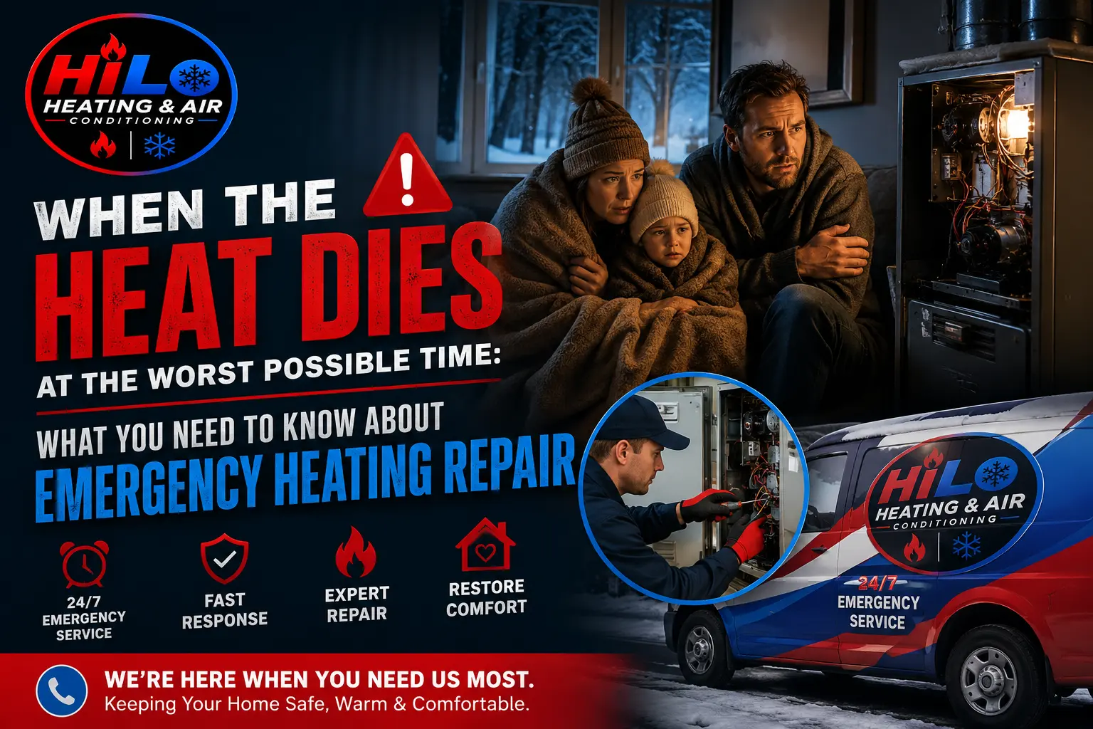 When the Heat Dies at the Worst Possible Time: What You Need to Know About Emergency Heating Repair